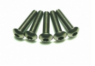 Team Powers Vite in Titanio 3 x 14mm Testa Tonda (8 Pz)